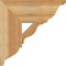 Ekena Millwork Funston Traditional Rough Sawn Bracket w/ Offset Brace, Western Red Cedar, 8"W x 18"D x 18"H BKT0806X18X18FST01RWR - alternate 3